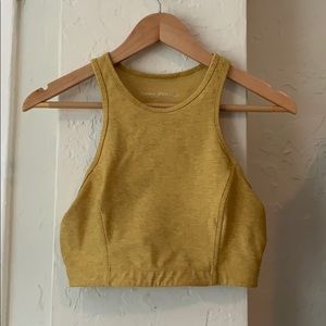 Outdoor Voices Athena Crop Top + bra in Ochre